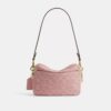 Gența crossbody mini Carey cu curea transversală din denim semnătura