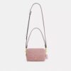 Gența crossbody mini Carey cu curea transversală din denim semnătura