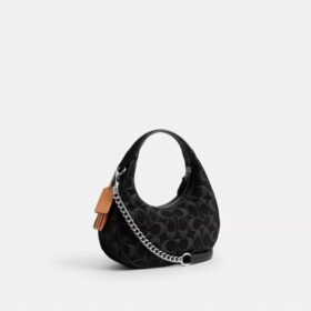Gența crossbody mini Carmen, din denim caracteristic
