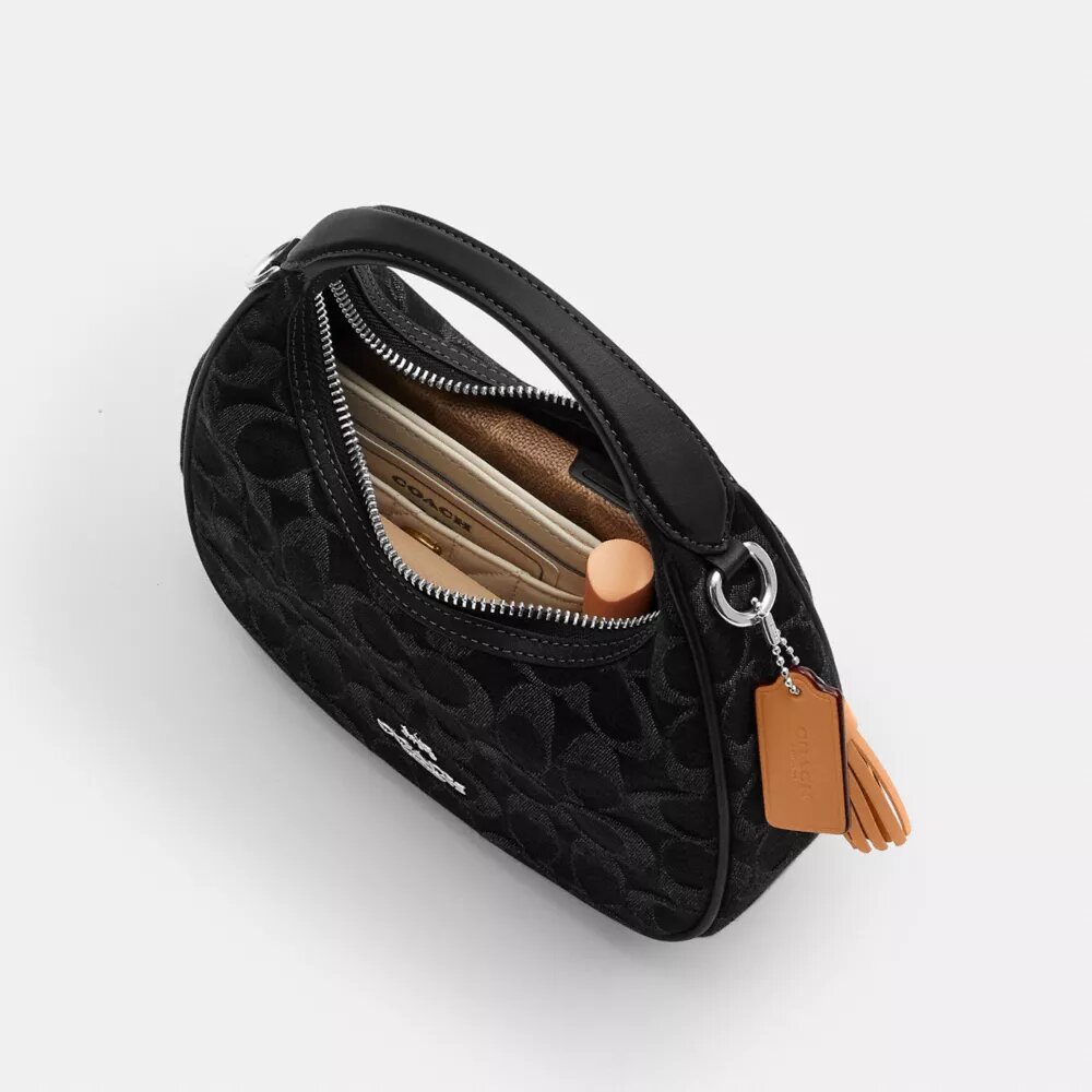 Gența crossbody mini Carmen, din denim caracteristic