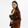 Gența crossbody mini Carmen, din denim caracteristic