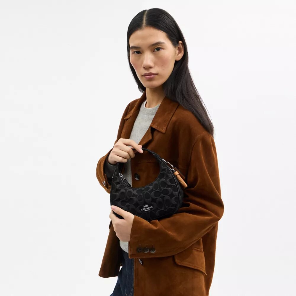 Gența crossbody mini Carmen, din denim caracteristic