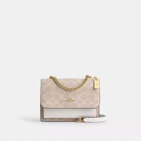 Genți crossbody mini Klare cu curea transversală din Signature Canvas