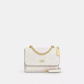 Genți crossbody mini Klare cu curea transversală din Signature Canvas