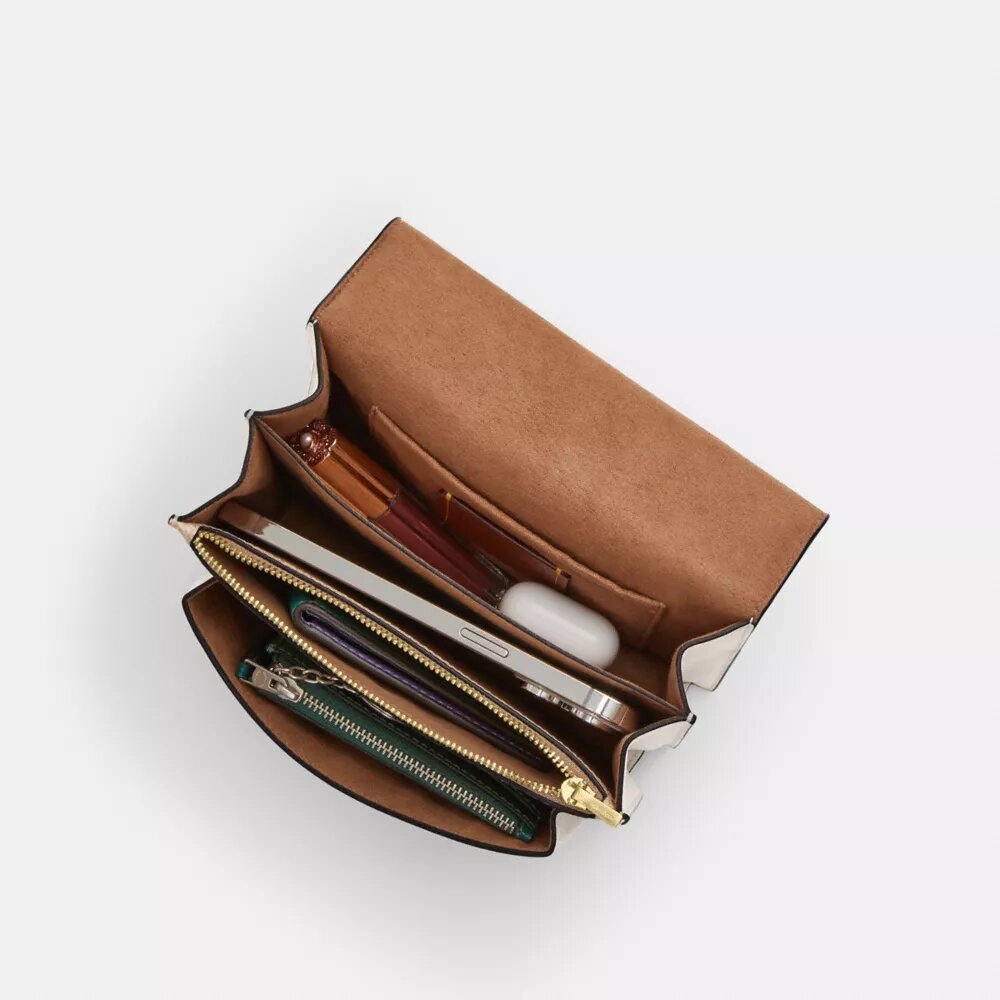 Genți crossbody mini Klare cu curea transversală din Signature Canvas