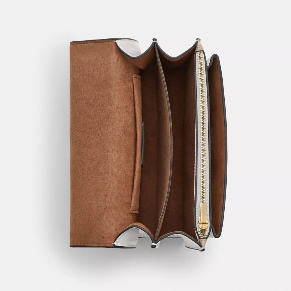 Genți crossbody mini Klare cu curea transversală din Signature Canvas