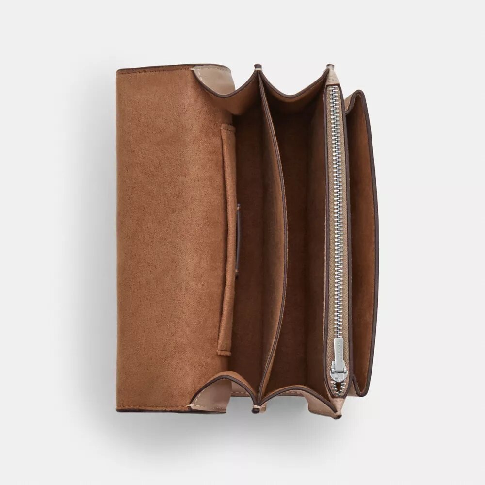 Genți crossbody mini Klare cu curea transversală din Signature Canvas