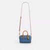 Genți crossbody mini Rowan cu curea transversală, din denim caracteristic