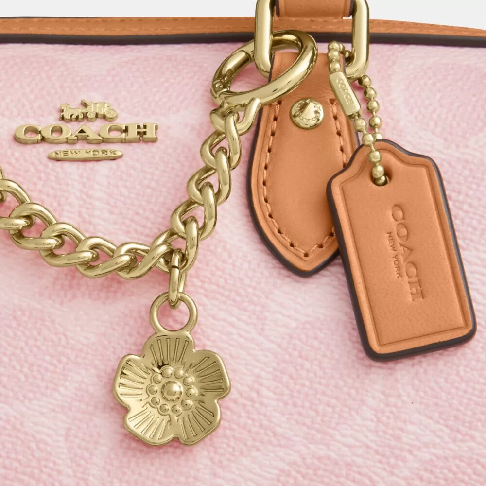 Genți crossbody mini Rowan din Signature Canvas cu pandantive