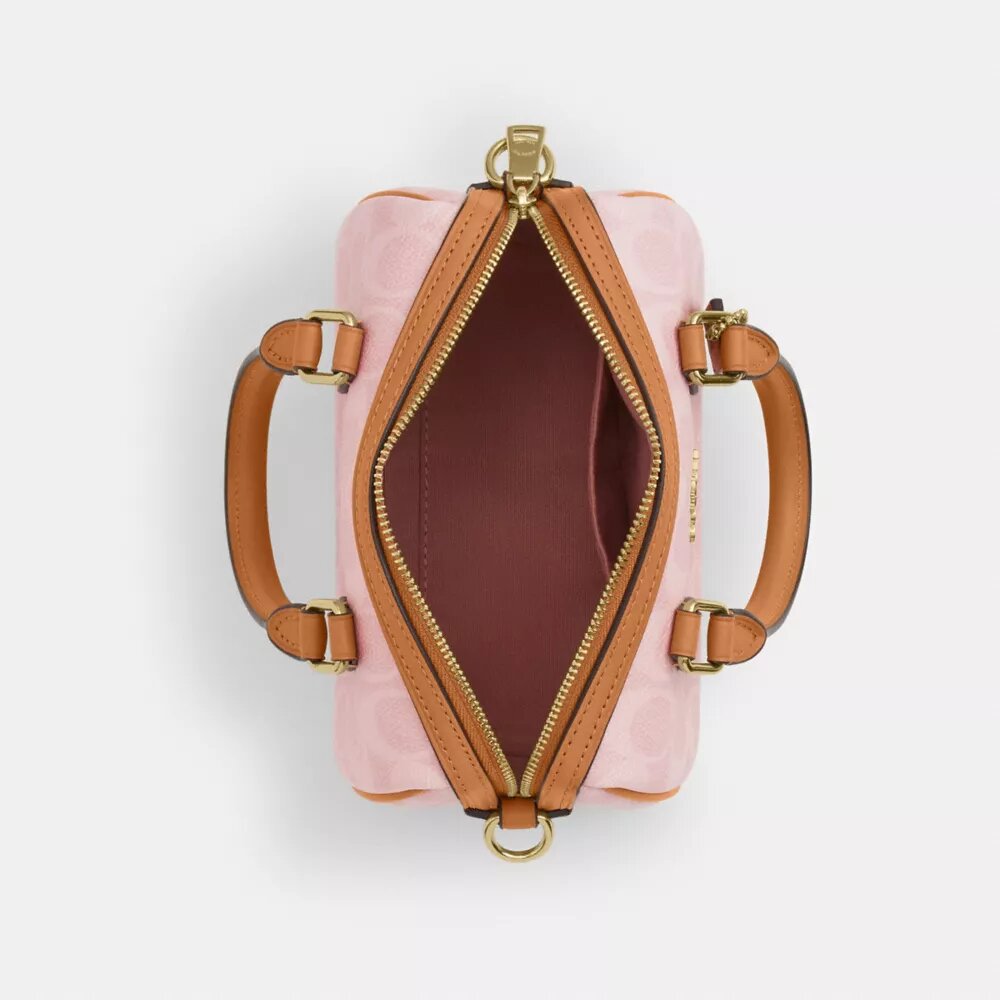 Genți crossbody mini Rowan din Signature Canvas cu pandantive