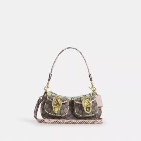 Genți de umăr Ashton din jacquard semnătura