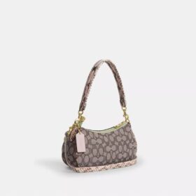 Genți de umăr Ashton din jacquard semnătura