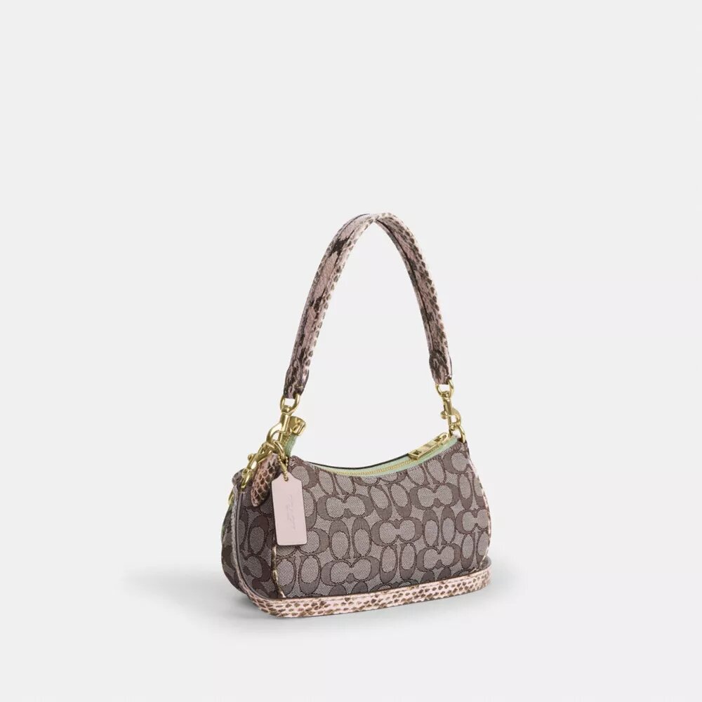 Genți de umăr Ashton din jacquard semnătura