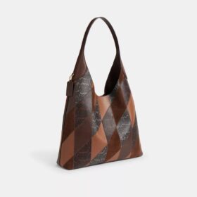 Genți de umăr Brooklyn 39 cu patchwork din piele de șarpe