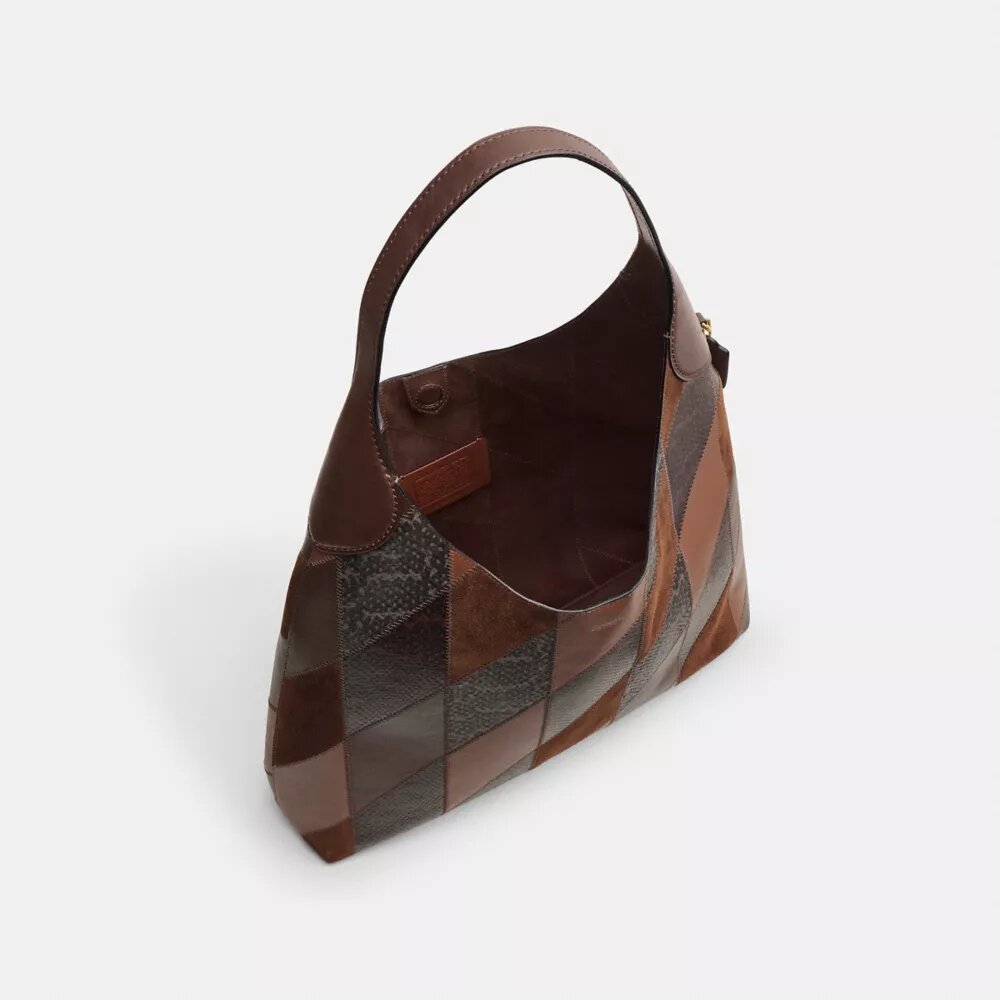 Genți de umăr Brooklyn 39 cu patchwork din piele de șarpe