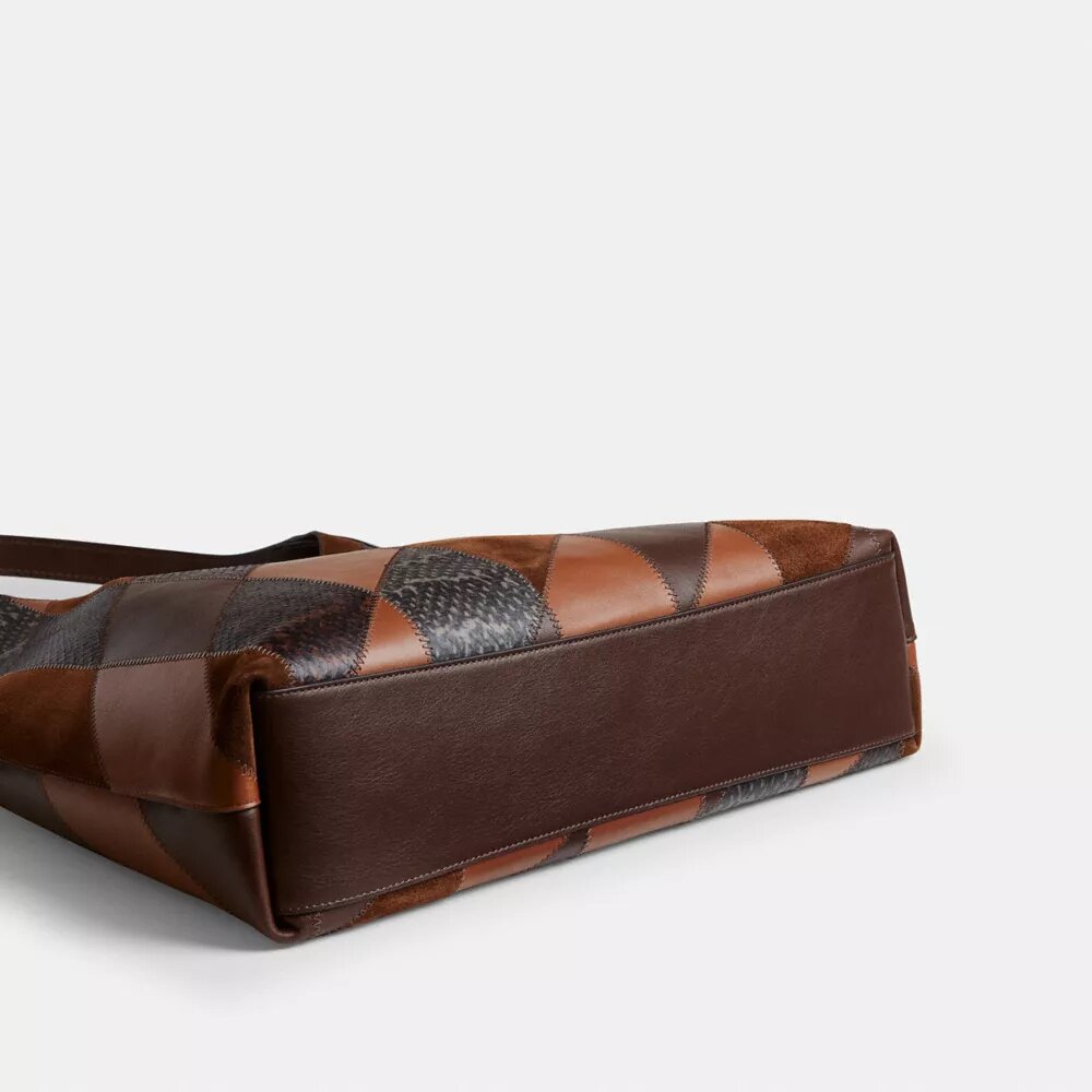 Genți de umăr Brooklyn 39 cu patchwork din piele de șarpe