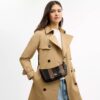 Genți de umăr Caitlin cu patchwork în dungi