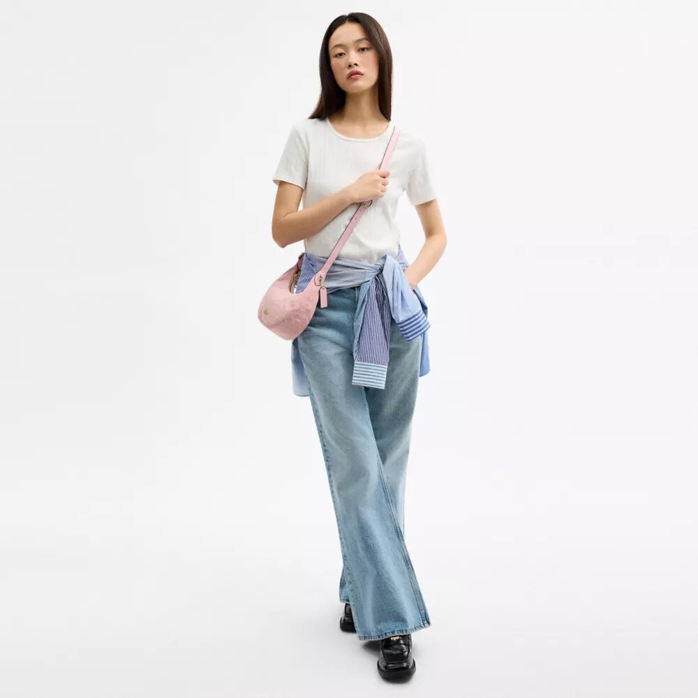 Genți de umăr Emily din denim semnătura
