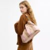 Genți de umăr Evelyn cu patchwork în dungi