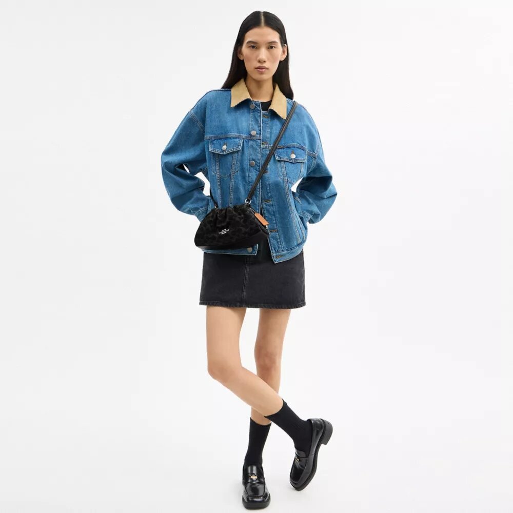 Genți de umăr Faye din denim caracteristic