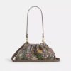 Genți de umăr Faye din jacquard semnătură cu broderie florală