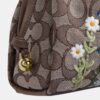 Genți de umăr Faye din jacquard semnătură cu broderie florală