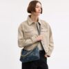 Genți de umăr Juliet 25 din denim de bumbac regenerabil cu matlasare
