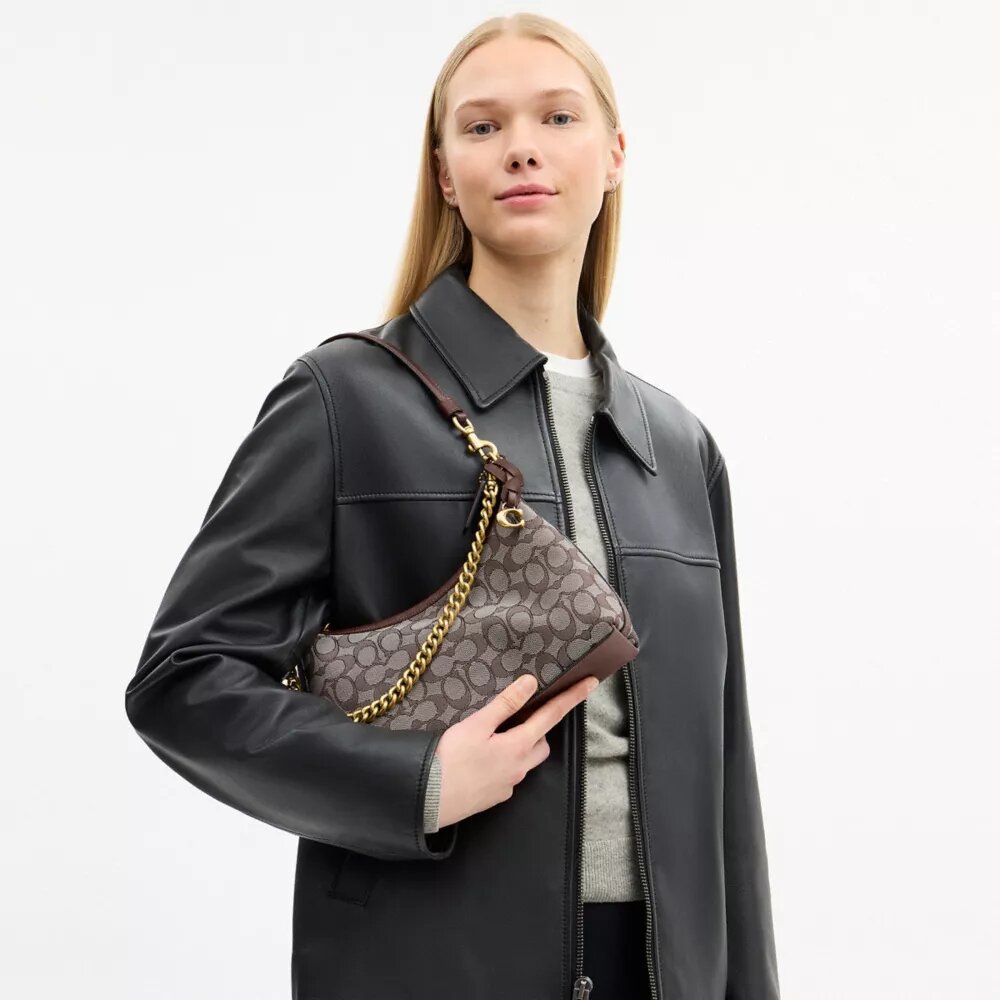 Genți de umăr Juliet 25 în model Jacquard semnătura