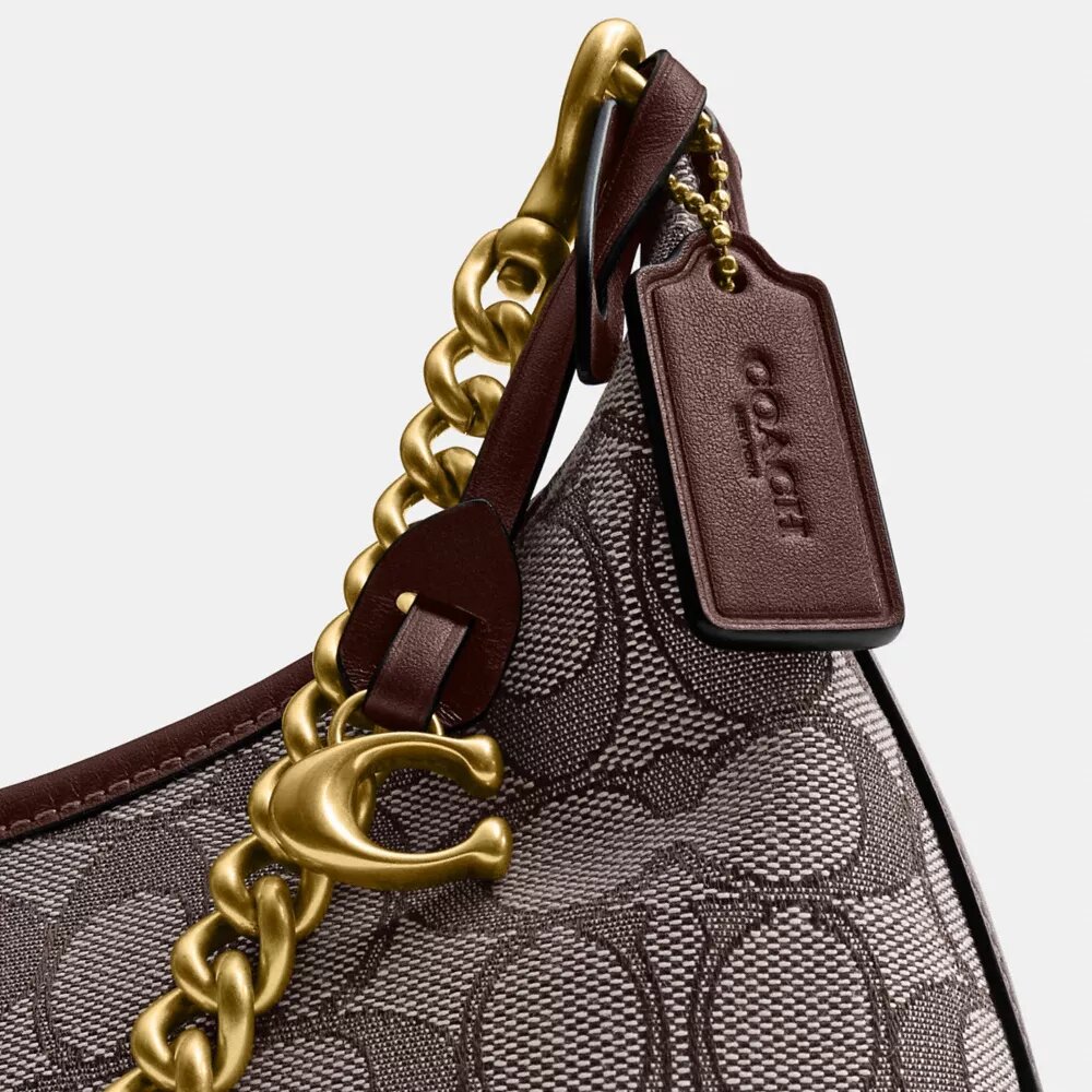 Genți de umăr Juliet 25 în model Jacquard semnătura