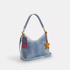 Genți de umăr Laurel din denim „Loved” cu pandantive