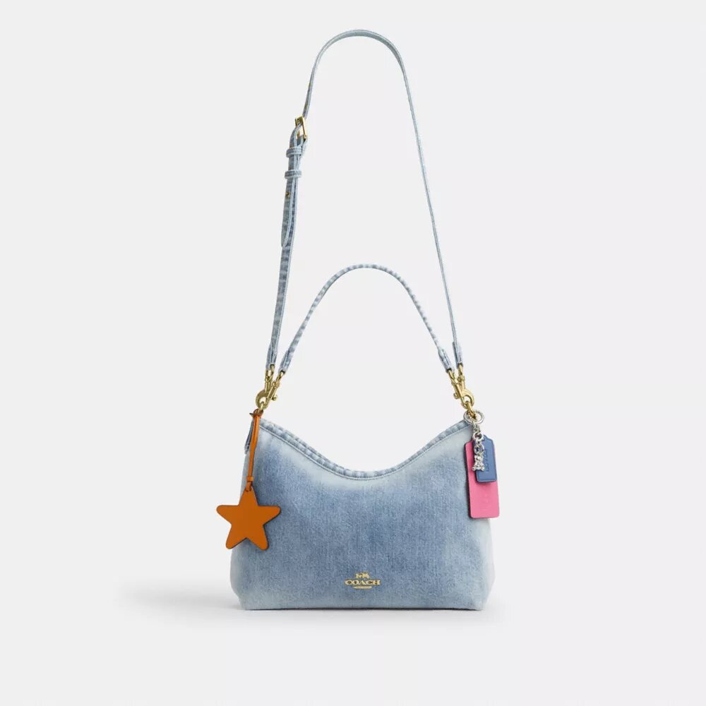 Genți de umăr Laurel din denim „Loved” cu pandantive