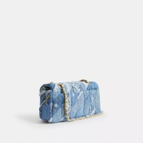 Genți de umăr Tabby 26 cu matlasare în stil patchwork din denim reciclat