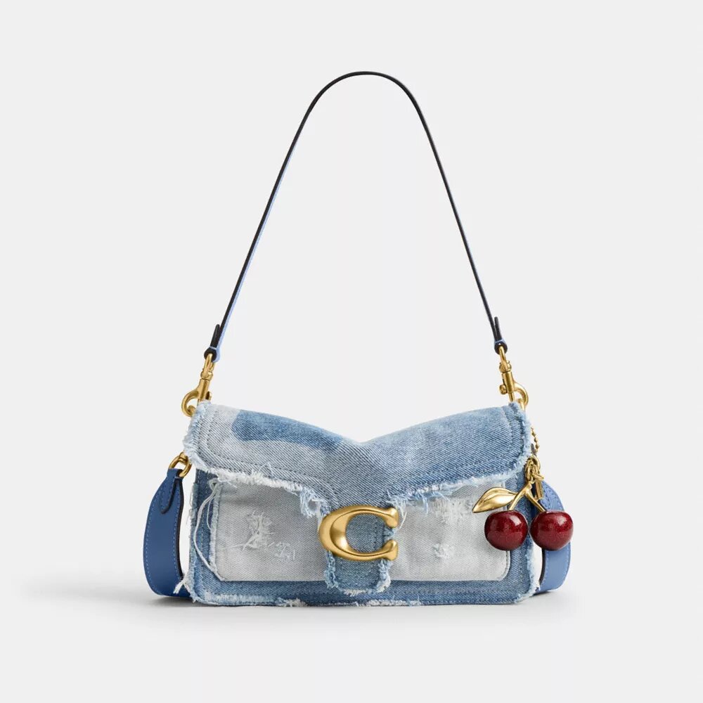 Genți de umăr Tabby 26 cu patchwork din denim reciclat