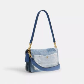 Genți de umăr Tabby 26 cu patchwork din denim reciclat
