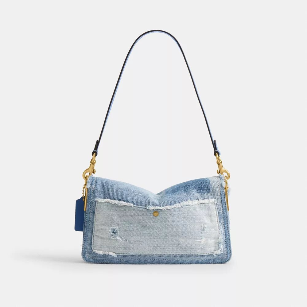 Genți de umăr Tabby 26 cu patchwork din denim reciclat