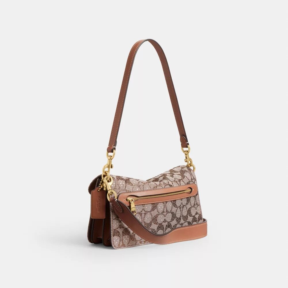 Genți de umăr Tabby 26 în model Jacquard Crystal Signature