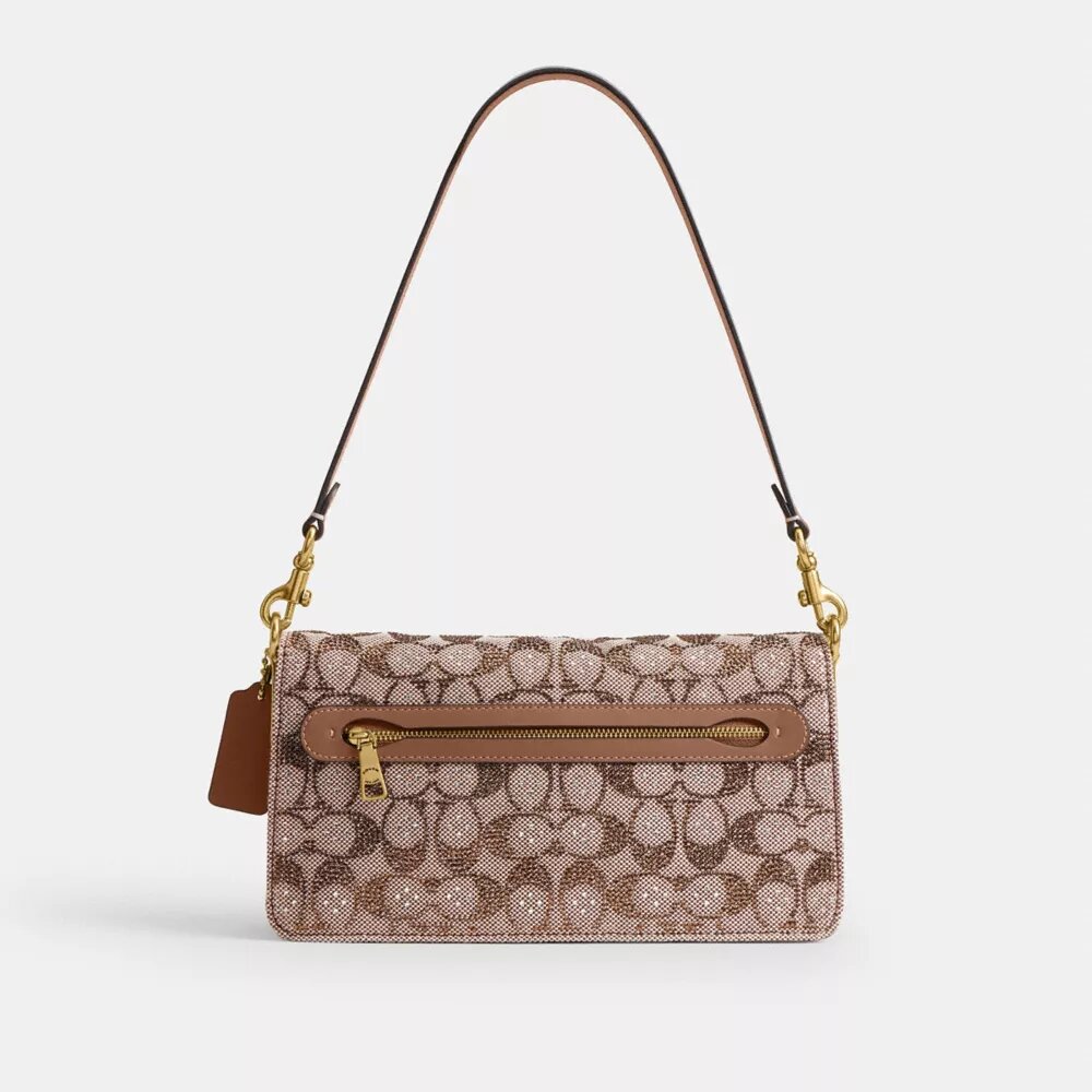 Genți de umăr Tabby 26 în model Jacquard Crystal Signature