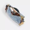 Genți de umăr Teri din denim uzat, cu pandantive