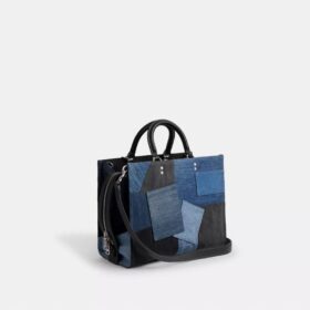 Genți Rogue cu patchwork din denim reciclat