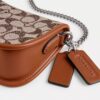Genți Swinger 20 cu lanț din jacquard cu model Crystal Signature