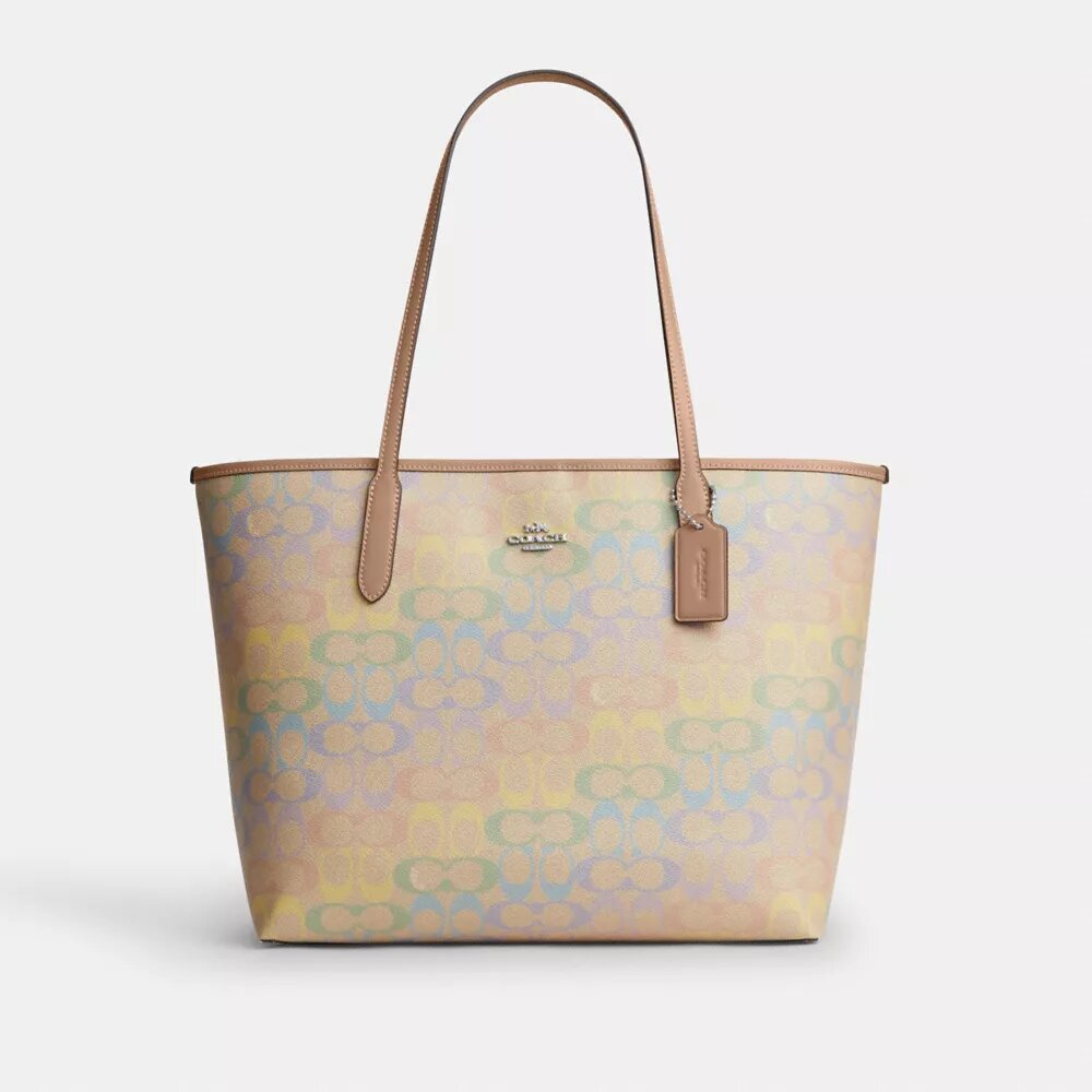 Genți Tote din Signature Canvas Rainbow