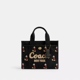 Genți Tote Disney X Coach Cargo 26 cu Mickey Mouse, din pânză de bumbac regenerativ