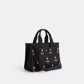 Genți Tote Disney X Coach Cargo 26 cu Mickey Mouse, din pânză de bumbac regenerativ