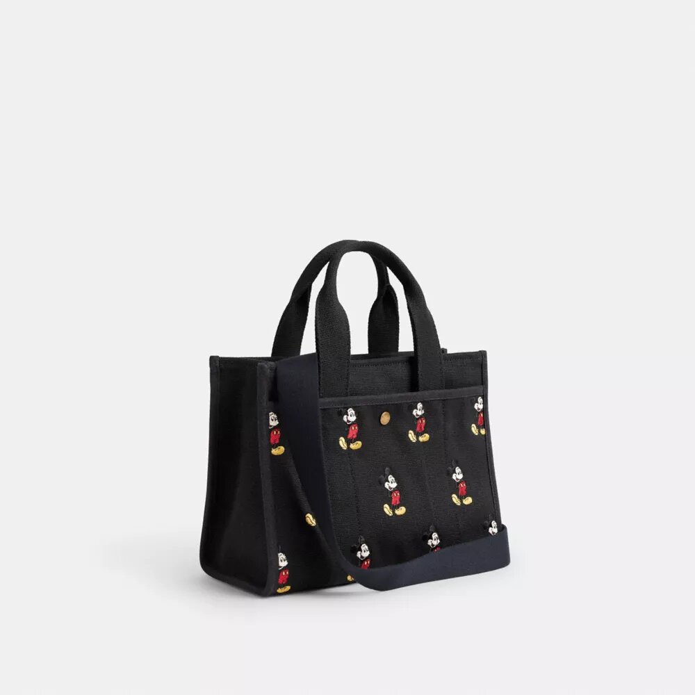 Genți Tote Disney X Coach Cargo 26 cu Mickey Mouse, din pânză de bumbac regenerativ
