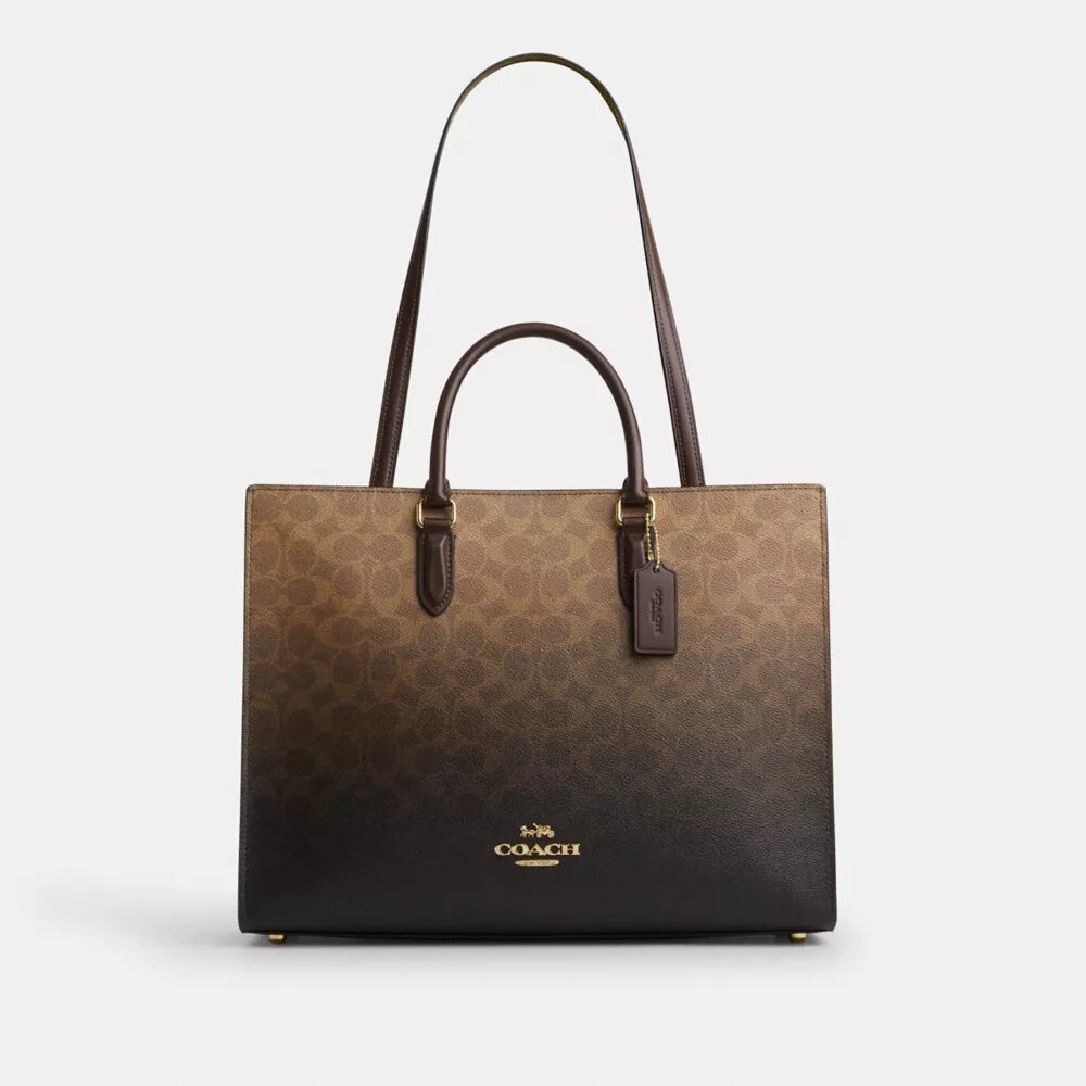 Genți Tote Maggie din pânză Ombre Signature Canvas
