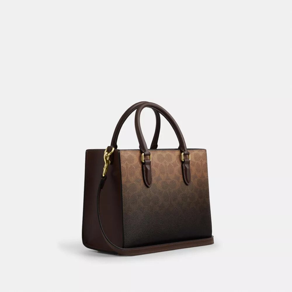 Genți Tote Maggie mică din pânză „Ombre Signature Canvas”