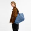Genți Tote mică de turism din denim caracteristic