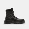 Ghete combat cu jacquard caracteristic