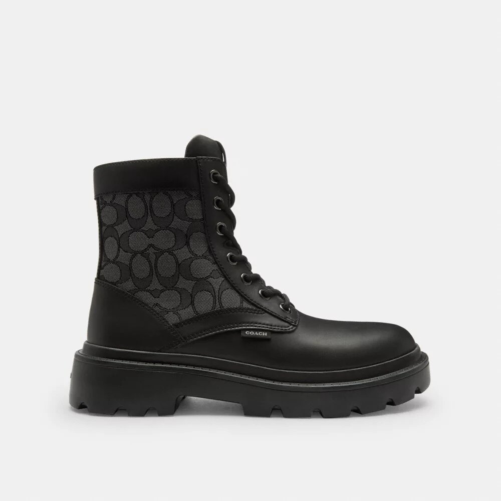Ghete combat cu jacquard caracteristic