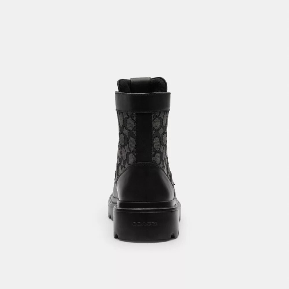 Ghete combat cu jacquard caracteristic
